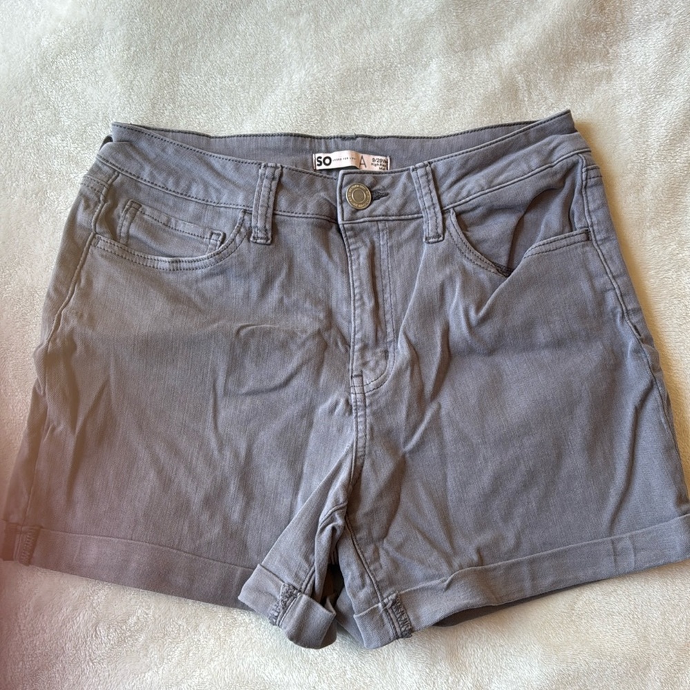 💜 SO High Rise Midi Short